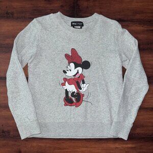 Kate Spade New York X Disney Minnie Mouse Gray Crewneck Sweatshirt Size XS